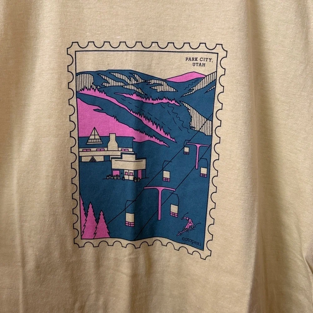 Cotopaxi Men's T Shirt Utah Yellow Size Medium - Picture 4 of 7